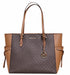 Michael Kors Gilly Large Jet Set Travel Drawstring Tote Brown MK Signature Michael Kors Handbags & Purses